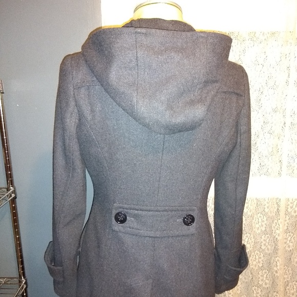 Miss Sixty Wool hooded pea coat style jacket - Picture 4 of 8